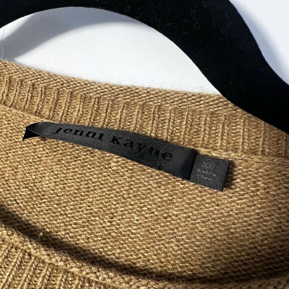 Jenni Kayne Sz XS Everyday Sweater camel wool blend Crewneck - Picture 6 of 11